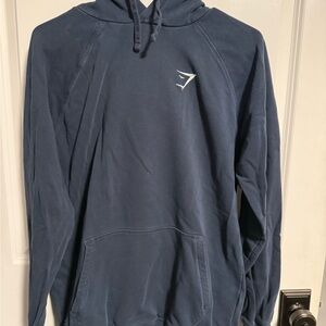 Gymshark Crest Navy Blue Hoodie
